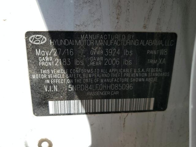 2017 HYUNDAI ELANTRA SE - 5NPD84LF0HH085096