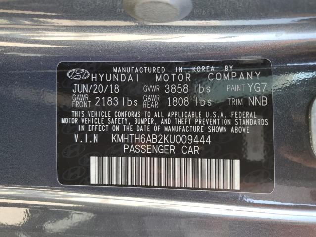 2019 HYUNDAI VELOSTER T - KMHTH6AB2KU009444