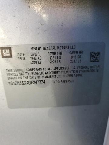 2016 CHEVROLET MALIBU PRE - 1G1ZH5SX4GF347774