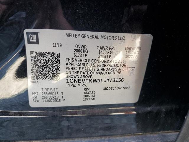 2020 CHEVROLET TRAVERSE L - 1GNEVFKW3LJ173156