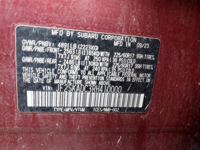 2024 SUBARU FORESTER P - JF2SKADC3RH410000