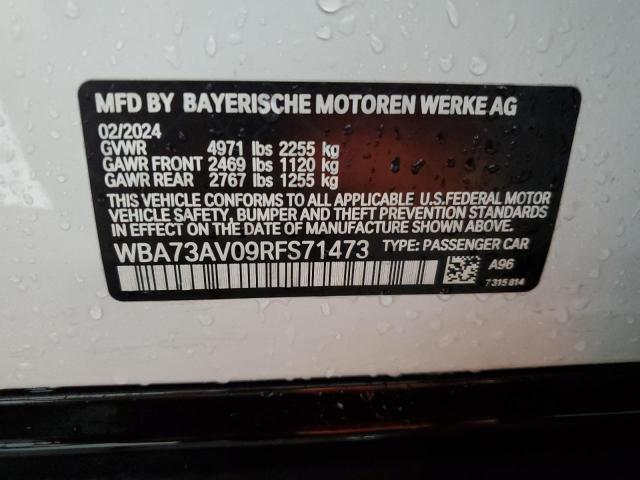 2024 BMW 430XI GRAN - WBA73AV09RFS71473