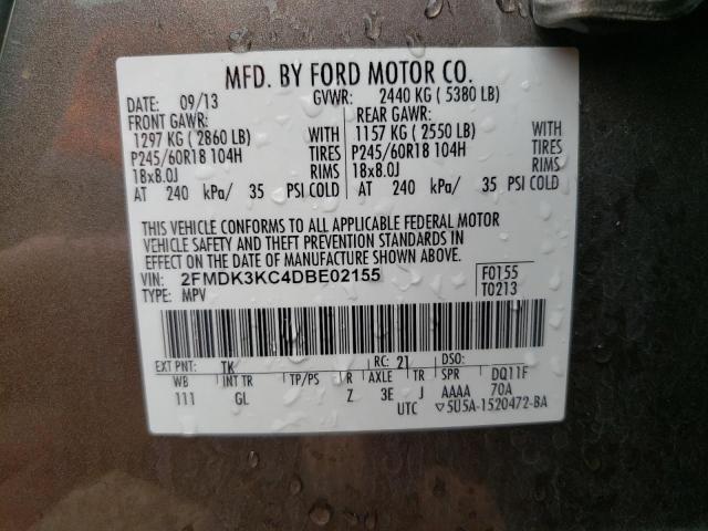 VIN 2FMDK3KC4DBE02155 2013 Ford Edge, Limited no.13