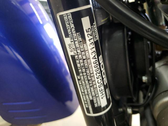 2006 HONDA VTX1300 1HFSC52666A313125
