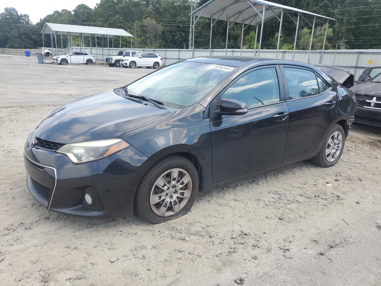 TOYOTA COROLLA L 2016 black  gas 2T1BURHE4GC714764 photo #1