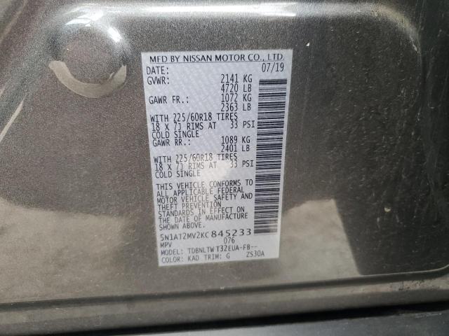 2019 NISSAN ROGUE S - 5N1AT2MV2KC845233