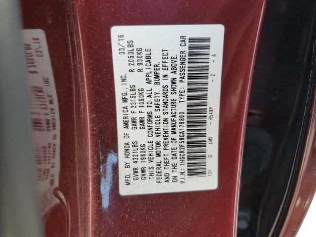 2016 HONDA ACCORD SPO - 1HGCR2F59GA179890