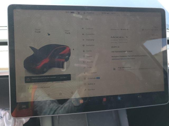 2022 TESLA MODEL Y - 7SAYGDEE8NA003845