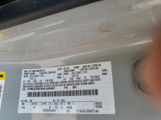 2022 FORD BRONCO BAS - 1FMDE5BH6NLA99461