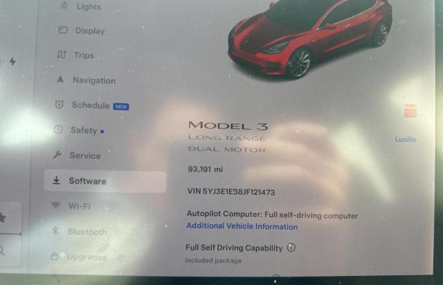 VIN 5YJ3E1EB8JF121473 2018 Tesla MODEL 3 no.8