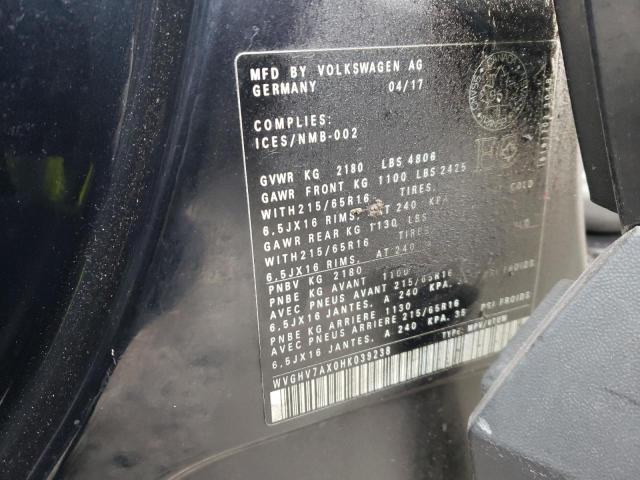 2017 VOLKSWAGEN TIGUAN TRE WVGHV7AX0HK039238