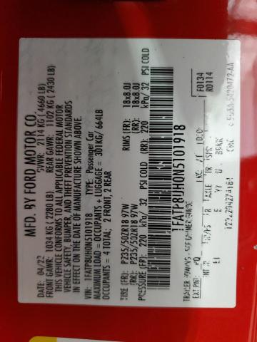 2022 FORD MUSTANG - 1FATP8UH0N5101918