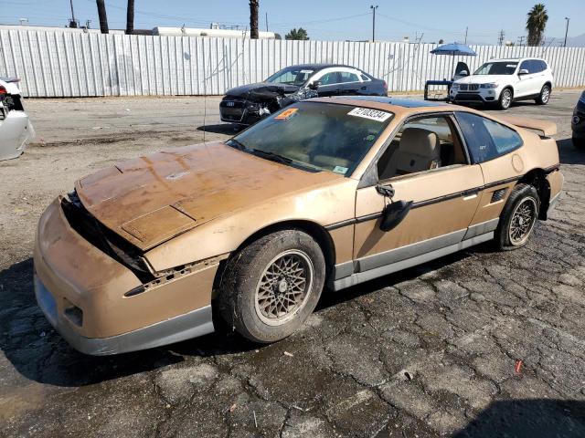 PONTIAC FIERO GT 1987 gold  gas 1G2PG1194HP216891 photo #1