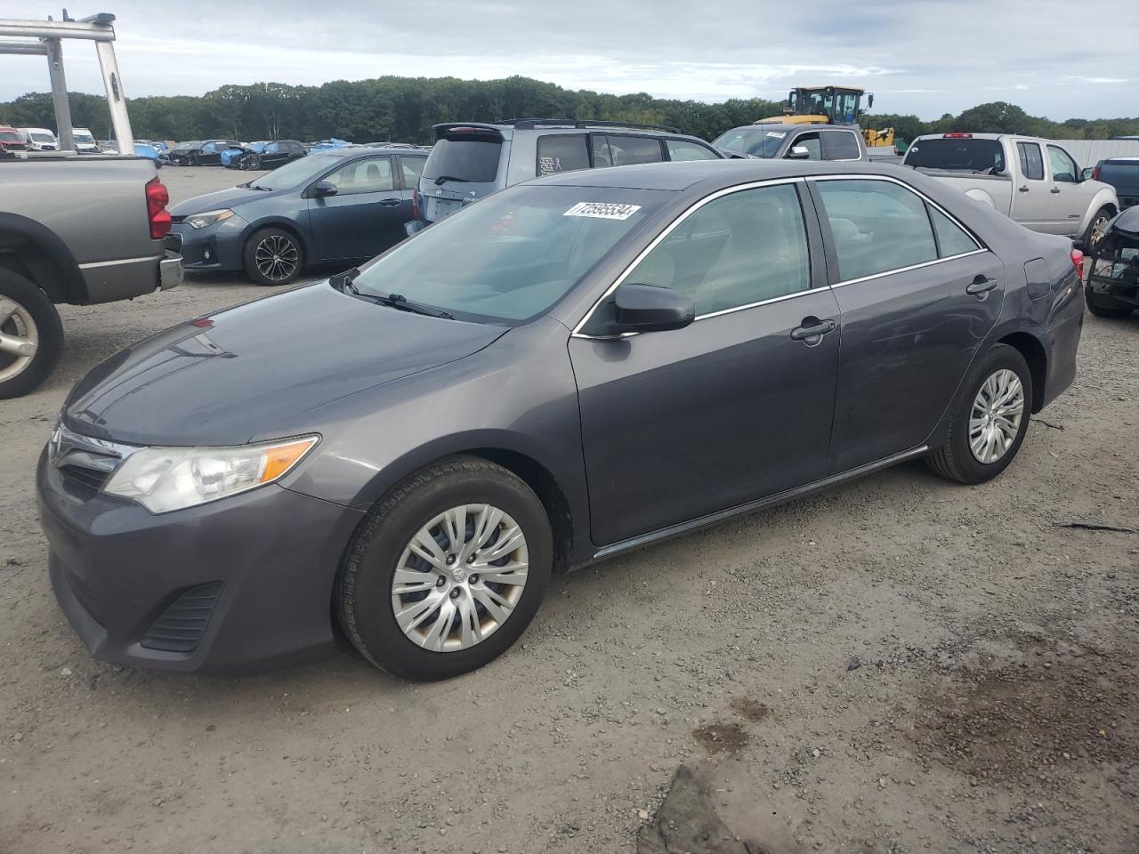 TOYOTA CAMRY L 2014 charcoal  gas 4T4BF1FK1ER365651 photo #1