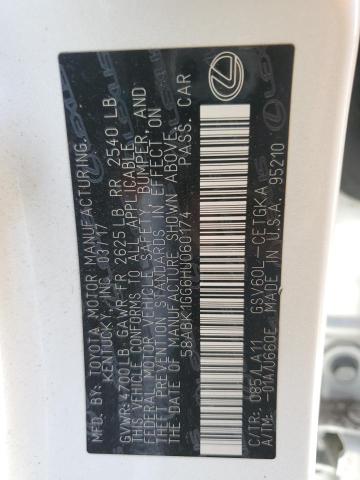 2017 LEXUS ES 350 - 58ABK1GG6HU060174