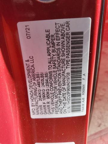 2021 HONDA ACCORD TOU - 1HGCV3F96MA019708