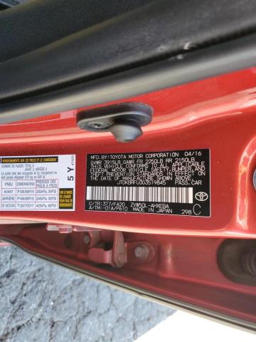 2016 TOYOTA PRIUS - JTDKBRFU3G3519845