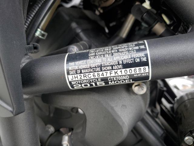 2015 HONDA CTX700 ND JH2RC6847FK100688