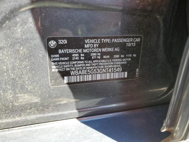 2016 BMW 320 XI - WBA8E5G53GNT41549