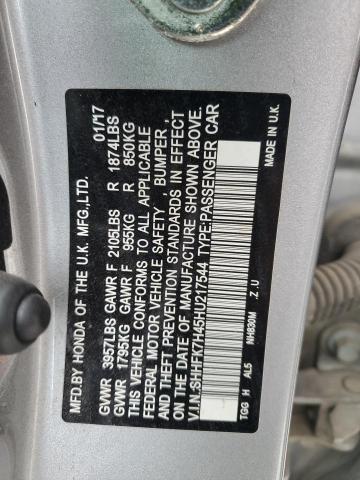 2017 HONDA CIVIC SPOR - SHHFK7H45HU217544