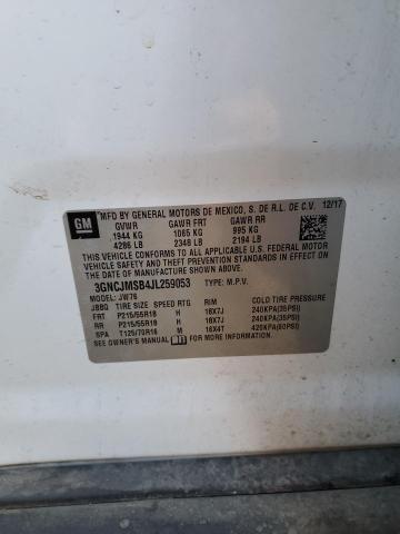 2018 CHEVROLET TRAX PREMI 3GNCJMSB4JL259053