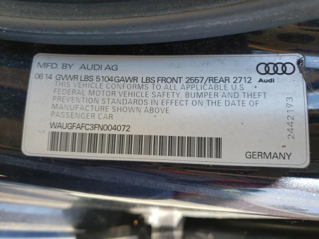 VIN WAUGFAFC3FN004072 2015 Audi A6, Premium Plus no.12