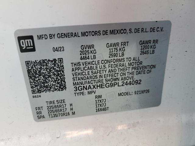 VIN 3GNAXHEG9PL244092 2023 Chevrolet Equinox, LS no.13