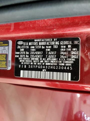 2017 KIA SORENTO LX - 5XYPGDA32HG230445