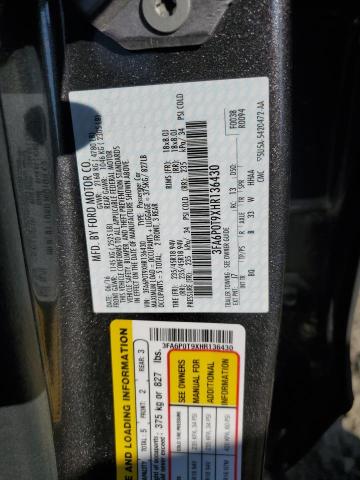 VIN 3FA6P0T9XHR136430 2017 Ford Fusion, SE no.12