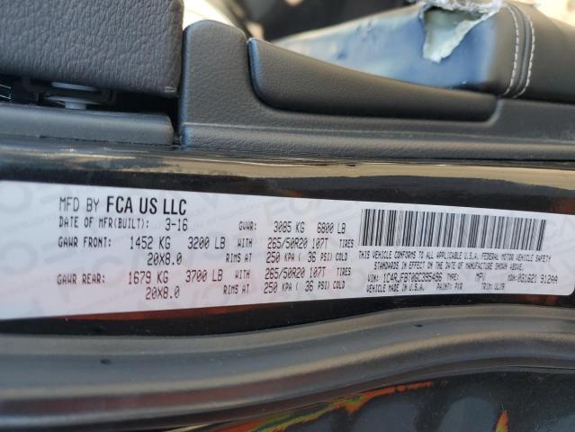 2016 JEEP GRAND CHER - 1C4RJFBT0GC395496