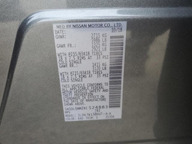 2019 INFINITI QX60 LUXE - 5N1DL0MM2KC524883