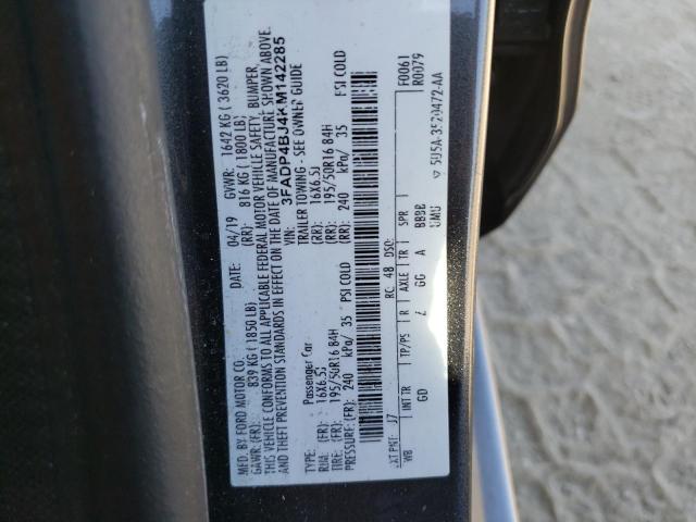 2019 FORD FIESTA SE - 3FADP4BJ4KM142285