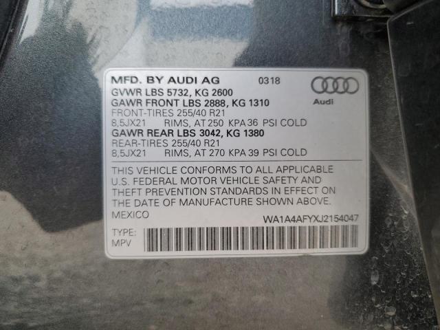 2018 AUDI SQ5 PREMIU - WA1A4AFYXJ2154047