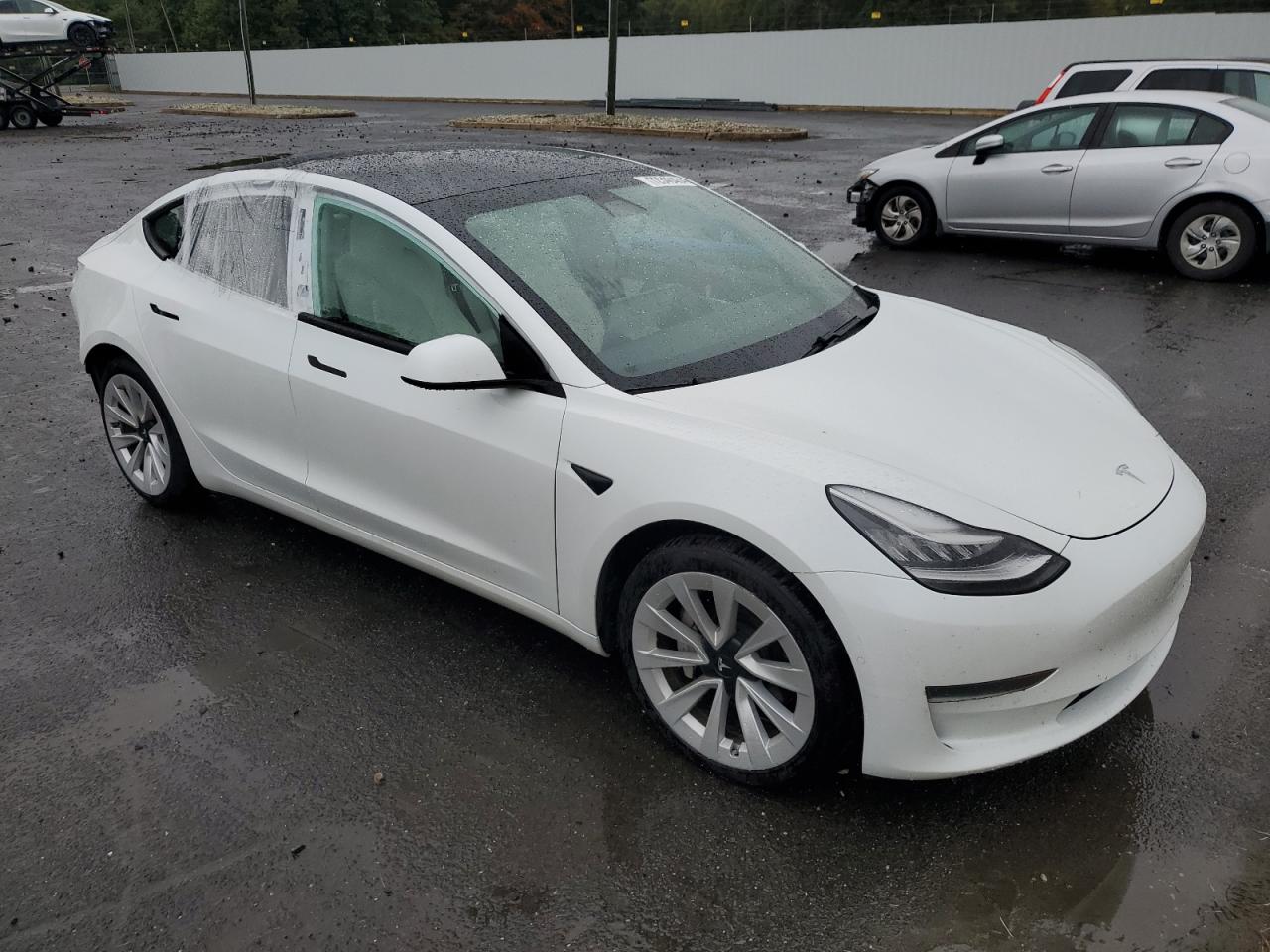 Lot #2969944911 2021 TESLA MODEL 3