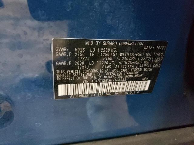 2024 SUBARU OUTBACK WI - 4S4BTGUD9R3188935