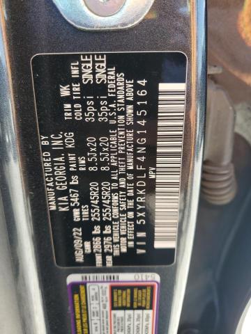 2022 KIA SORENTO 5XYRKDLF4NG145164