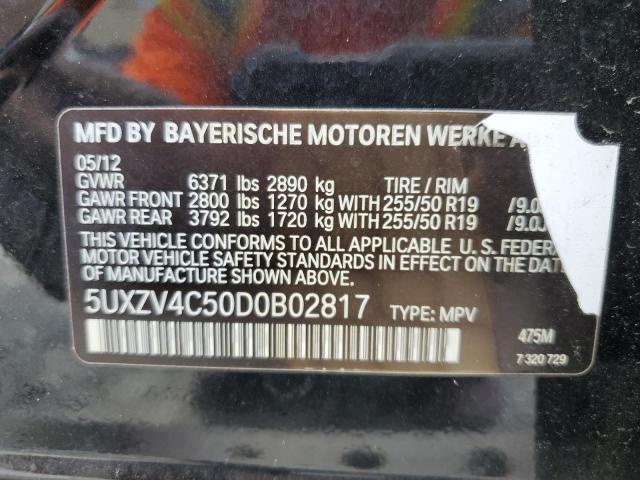 VIN 5UXZV4C50D0B02817 2013 BMW X5, Xdrive35I no.12