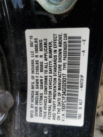 2016 HONDA CIVIC EX - 19XFC1F34GE029317
