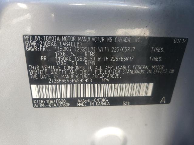 2017 TOYOTA RAV4 LE - 2T3BFREV5HW595953