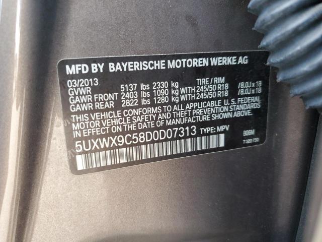 VIN 5UXWX9C58D0D07313 2013 BMW X3, Xdrive28I no.13