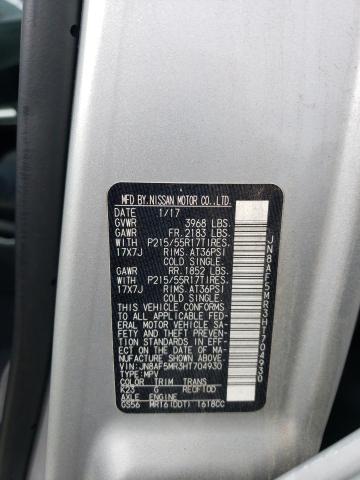 2017 NISSAN JUKE S - JN8AF5MR3HT704930