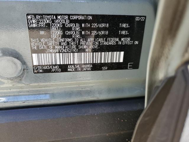 2022 TOYOTA RAV4 XLE P - JTMB6RFV2ND521901