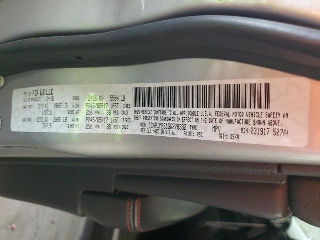 2016 JEEP CHEROKEE T - 1C4PJMBS1GW278382