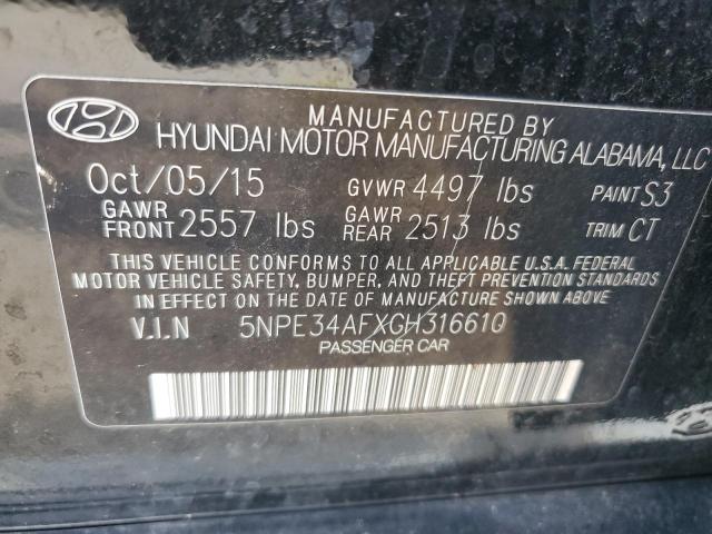2016 HYUNDAI SONATA SPO - 5NPE34AFXGH316610