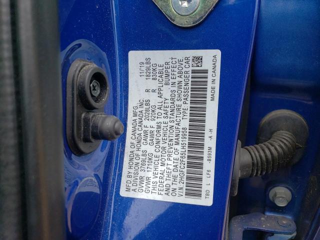 2020 HONDA CIVIC LX - 2HGFC2F65LH519958