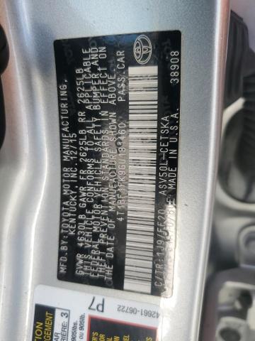 2016 TOYOTA CAMRY LE - 4T1BF1FK9GU181460