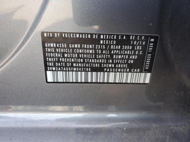 2015 VOLKSWAGEN GOLF TDI - 3VW2A7AU5FM042196