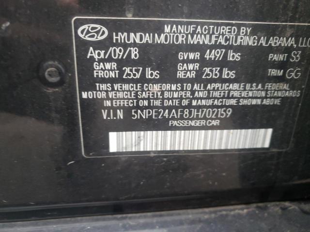 VIN 5NPE24AF8JH702159 2018 Hyundai Sonata, SE no.12