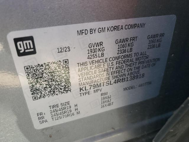2024 CHEVROLET TRAILBLAZE - KL79MTSL4RB138918