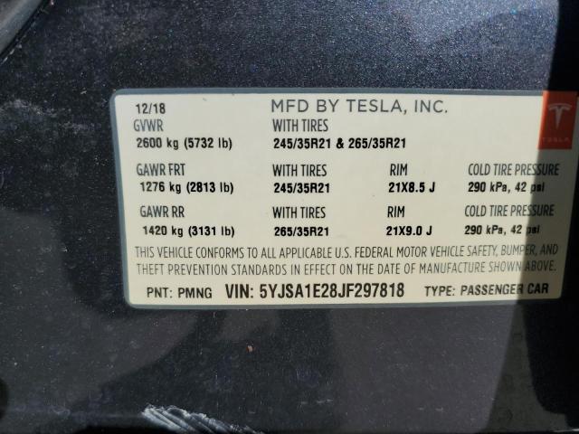 VIN 5YJSA1E28JF297818 2018 Tesla MODEL S no.13